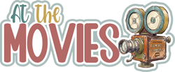 At the Movies - Scrapbook Page Title Sticker