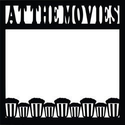 At the Movies - Scrapbook Page Overlay Die Cut - Choose a Color
