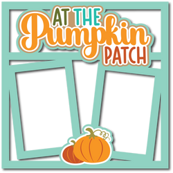 At the Pumpkin Patch - 2 Frames - Scrapbook Page Layered Overlay Kit