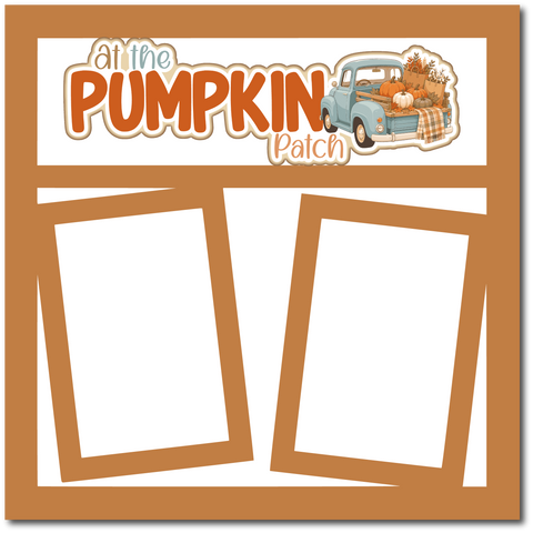 At the Pumpkin Patch - Scrapbook Single Page Kit