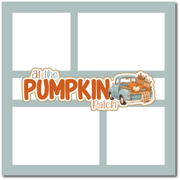 At the Pumpkin Patch - Scrapbook Single Page Kit