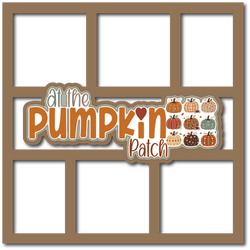 At the Pumpkin Patch - 6 Frames - Scrapbook Page Layered Overlay Kit