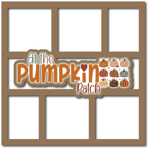At the Pumpkin Patch - 6 Frames - Scrapbook Page Layered Overlay Kit