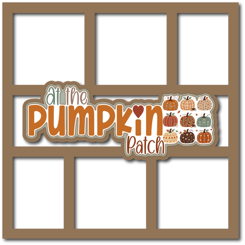 At the Pumpkin Patch - 6 Frames - Scrapbook Page Layered Overlay Kit