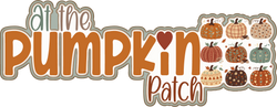 At the Pumpkin Patch - Scrapbook Page Title Die Cut