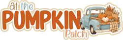 At the Pumpkin Patch - Scrapbook Page Title Die Cut