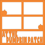 At the Pumpkin Patch - 4 Frames - Scrapbook Page Overlay Die Cut - Choose a Color