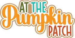 At the Pumpkin Patch - Scrapbook Page Title Die Cut