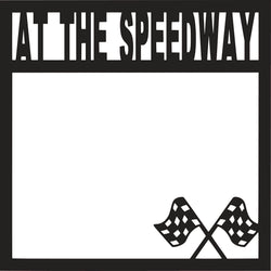 At the Speedway - Scrapbook Page Overlay