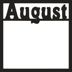 August - Scrapbook Page Overlay