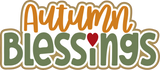 Autumn Blessings - Scrapbook Single Page Kit