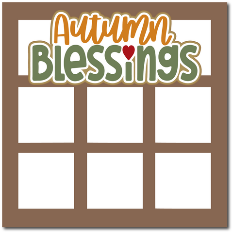 Autumn Blessings - Scrapbook Single Page Kit