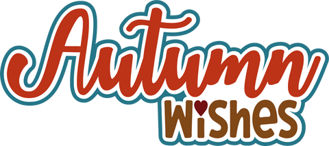 Autumn Wishes - Scrapbook Page Title Sticker