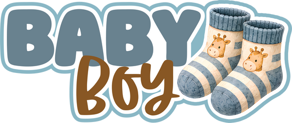 Baby Boy - Scrapbook Page Title Die Cut