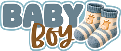 Baby Boy - Scrapbook Page Title Sticker