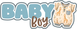 Baby Boy - Scrapbook Page Title Sticker