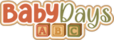 Baby Days - Scrapbook Single Page Kit
