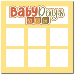 Baby Days - Scrapbook Single Page Kit