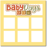 Baby Days - Scrapbook Single Page Kit
