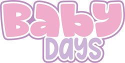 Baby Days - Scrapbook Page Title Die Cut