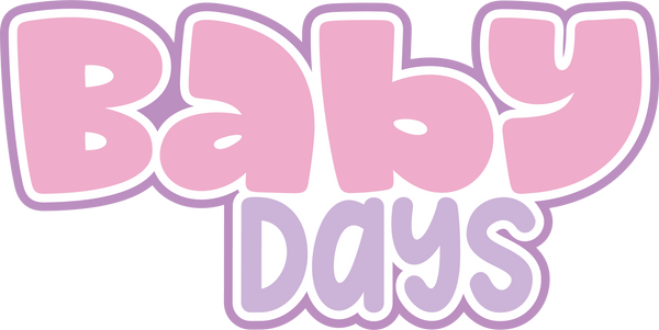 Baby Days - Scrapbook Page Title Die Cut