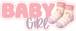 Baby Girl - Scrapbook Page Title Sticker