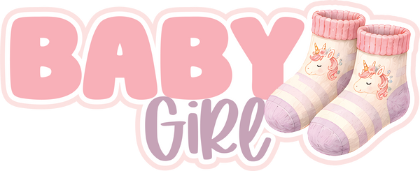 Baby Girl - Scrapbook Page Title Sticker