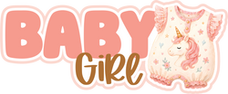 Baby Girl - Scrapbook Page Title Sticker