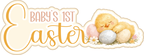 Baby's 1st Easter - Scrapbook Page Title Die Cut