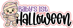 Baby's 1st Halloween - Scrapbook Page Title Die Cut