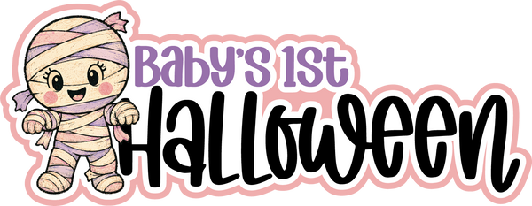 Baby's 1st Halloween - Scrapbook Page Title Die Cut