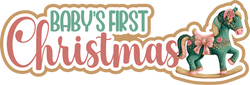 Baby's First Christmas - Scrapbook Page Title Sticker