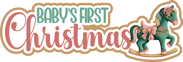 Baby's First Christmas - Scrapbook Page Title Sticker