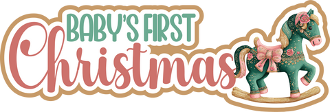 Baby's First Christmas - Scrapbook Page Title Sticker