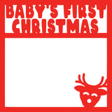 Baby's First Christmas - Scrapbook Page Overlay Die Cut