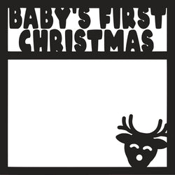 Baby's First Christmas - Scrapbook Page Overlay