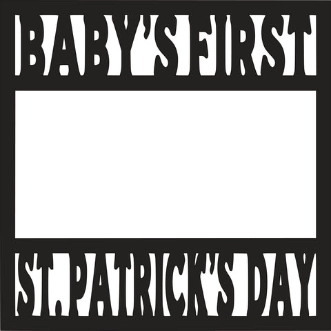 Baby's First St. Patrick's Day - Scrapbook Page Overlay