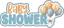 Baby Shower - Scrapbook Page Title Die Cut