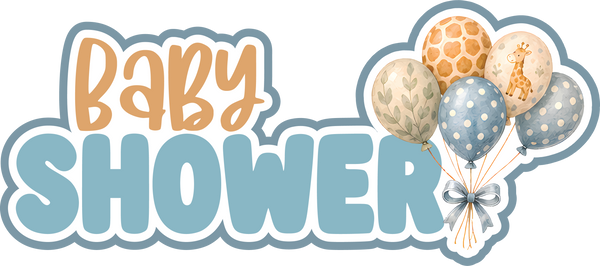 Baby Shower - Scrapbook Page Title Die Cut