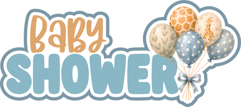 Baby Shower - Scrapbook Page Title Die Cut