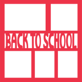 Back to School - 5 Frames - Scrapbook Page Overlay
