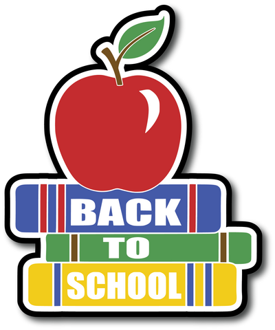 Back to School - Scrapbook Page Title Sticker