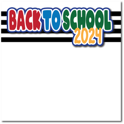 Back to School 2024 - Printed Premade Scrapbook Page 12x12 Layout