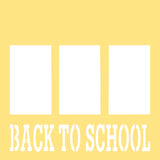 Back to School - 3 Frames - Scrapbook Page Overlay Die Cut - Choose a Color