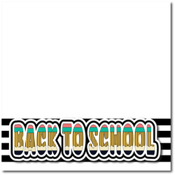 Back to School - Printed Premade Scrapbook Page 12x12 Layout