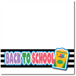 Back to School - Printed Premade Scrapbook Page 12x12 Layout