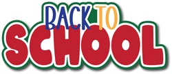 Back to School - Scrapbook Page Title Die Cut