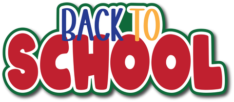 Back to School - Scrapbook Page Title Sticker