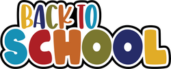 Back to School- Scrapbook Page Title Sticker