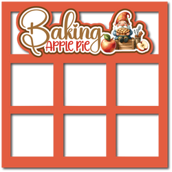 Baking Apple Pie - 6 Frames - Scrapbook Page Layered Overlay Kit